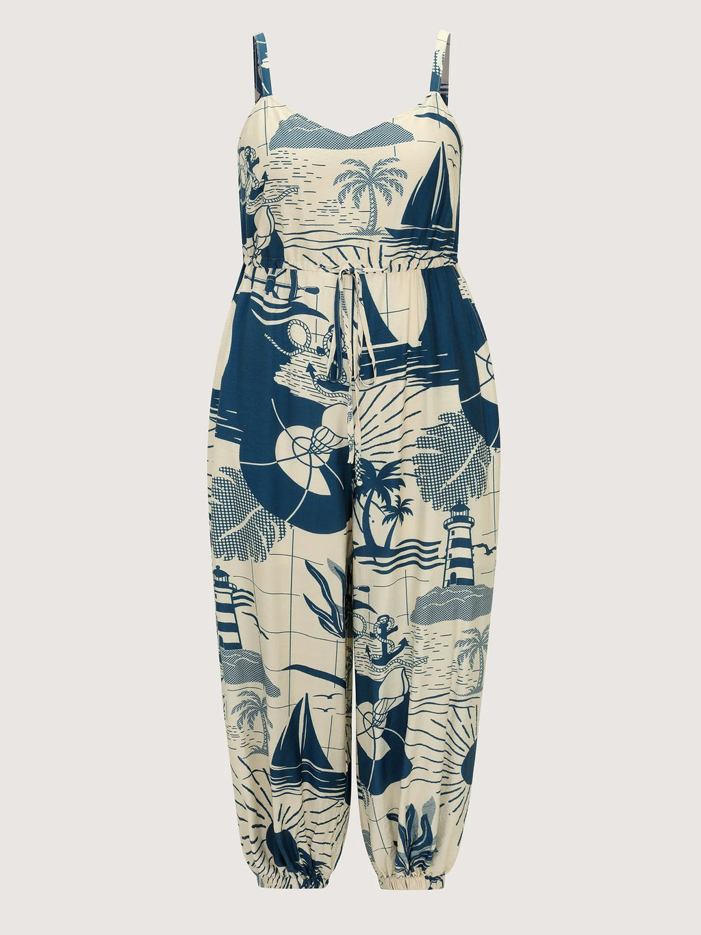 Holiday Ready Printed Cami Jumpsuit