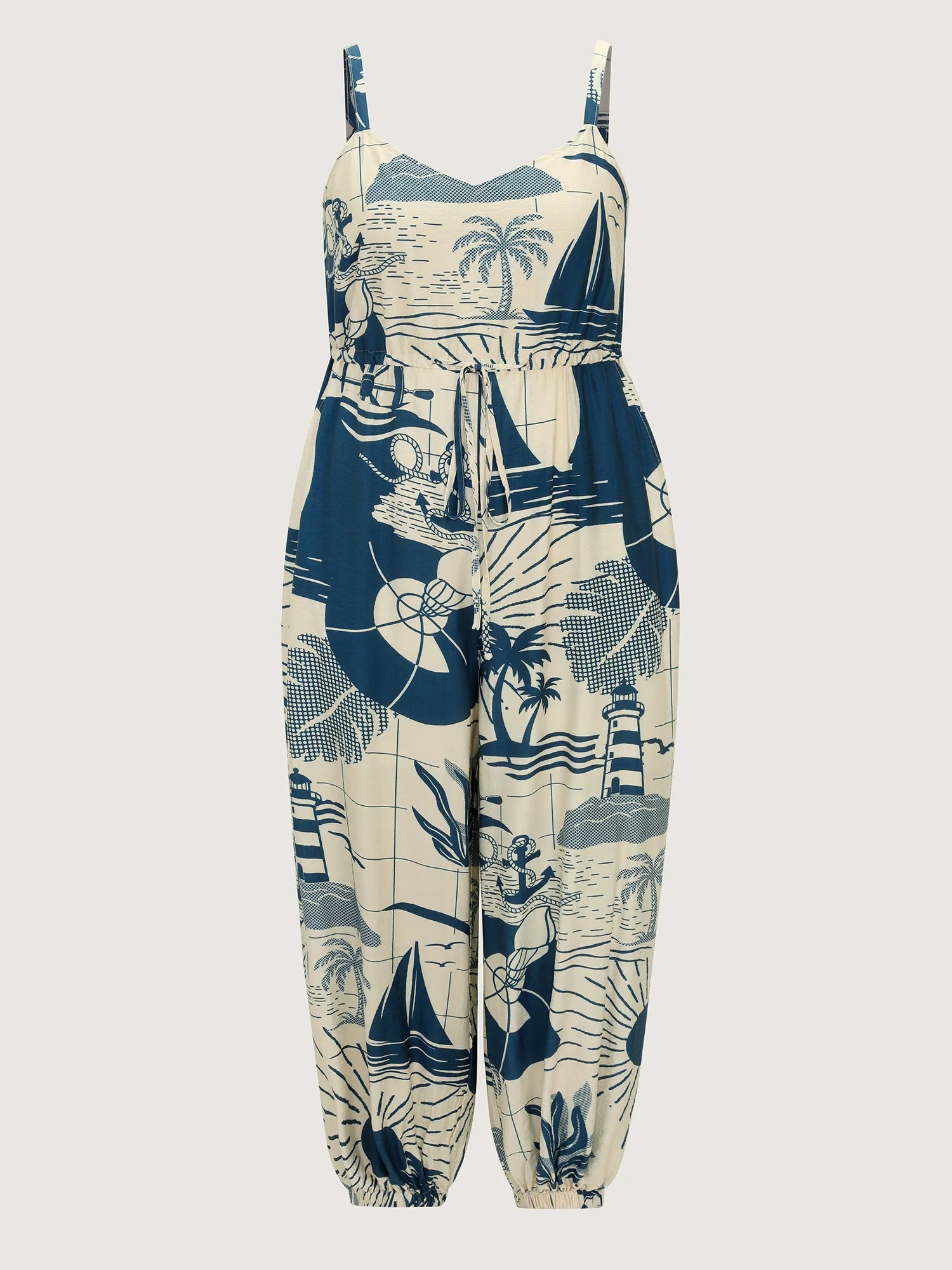 Holiday Ready Printed Cami Jumpsuit