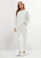 PRETTYGARDEN Women's Fall 2 Piece Lounge Set Long Sleeve Tops Ribbed Pants Spring Matching Sweatsuit Travel Outfits Clothes